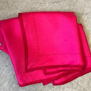 Hot Pink Silk Scarf from The Gap